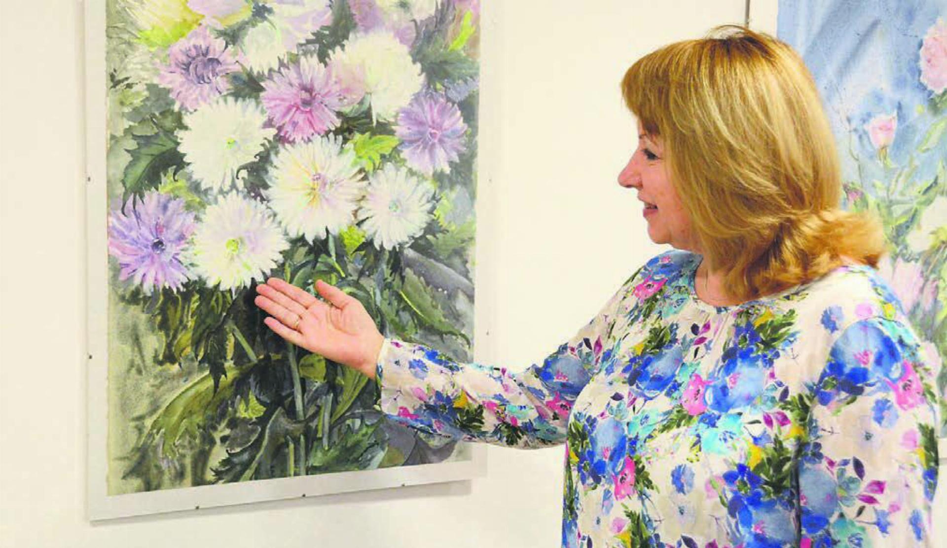 Zu den Lieblingsmotiven von Maryna Pashchenko gehören Blumen in all ihrer Pracht. Bild: Chregi Hansen