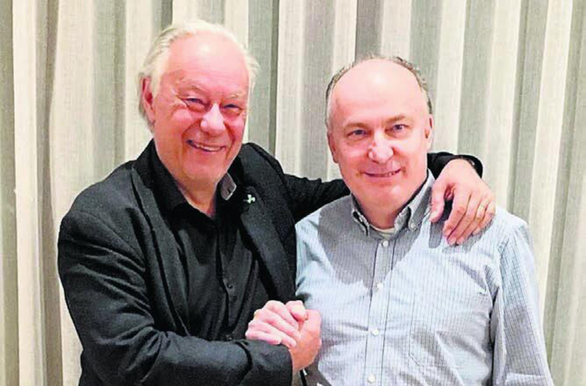 Der alte und der neue Präsident der FDP Berikon: Rolf Huber (links) und Dirk Langer. Bild: zg