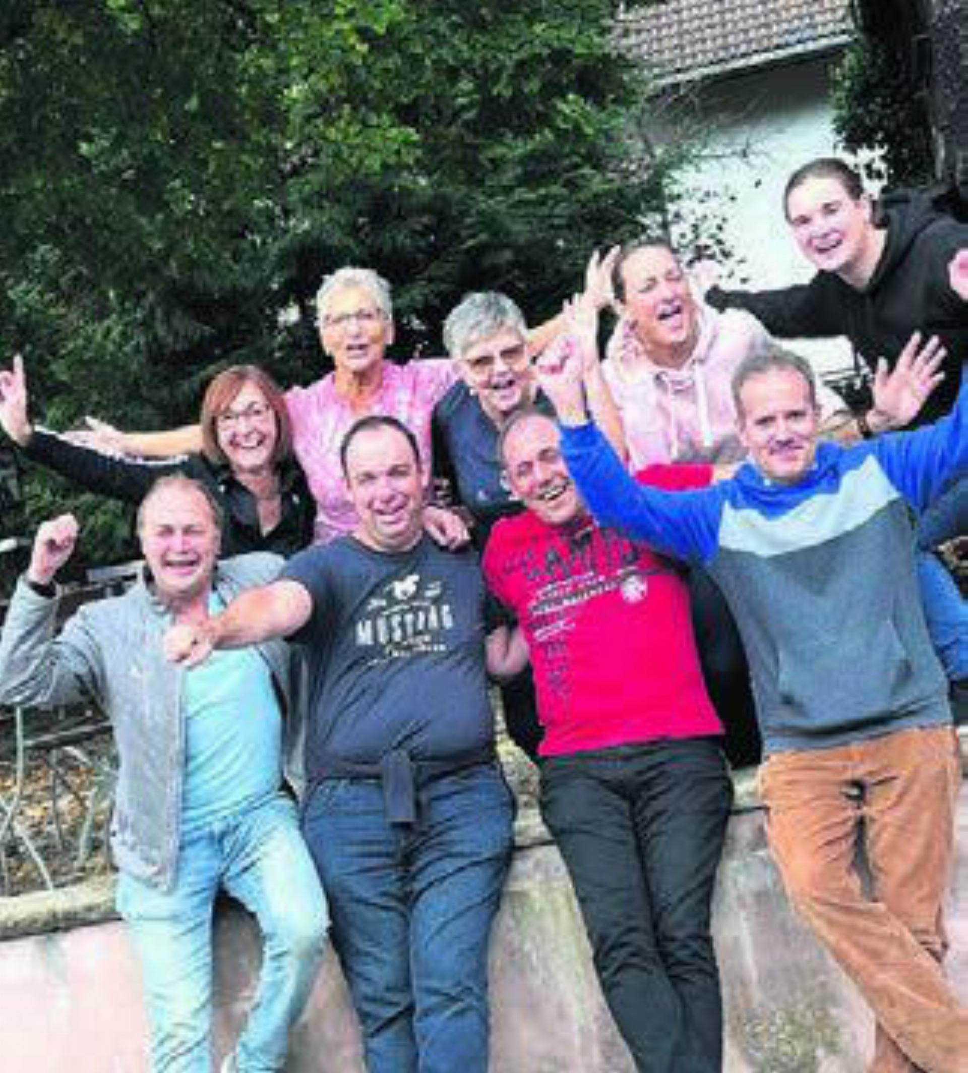 Die Theatercrew genoss das Wochenende in Todtmoos. Bild: zg