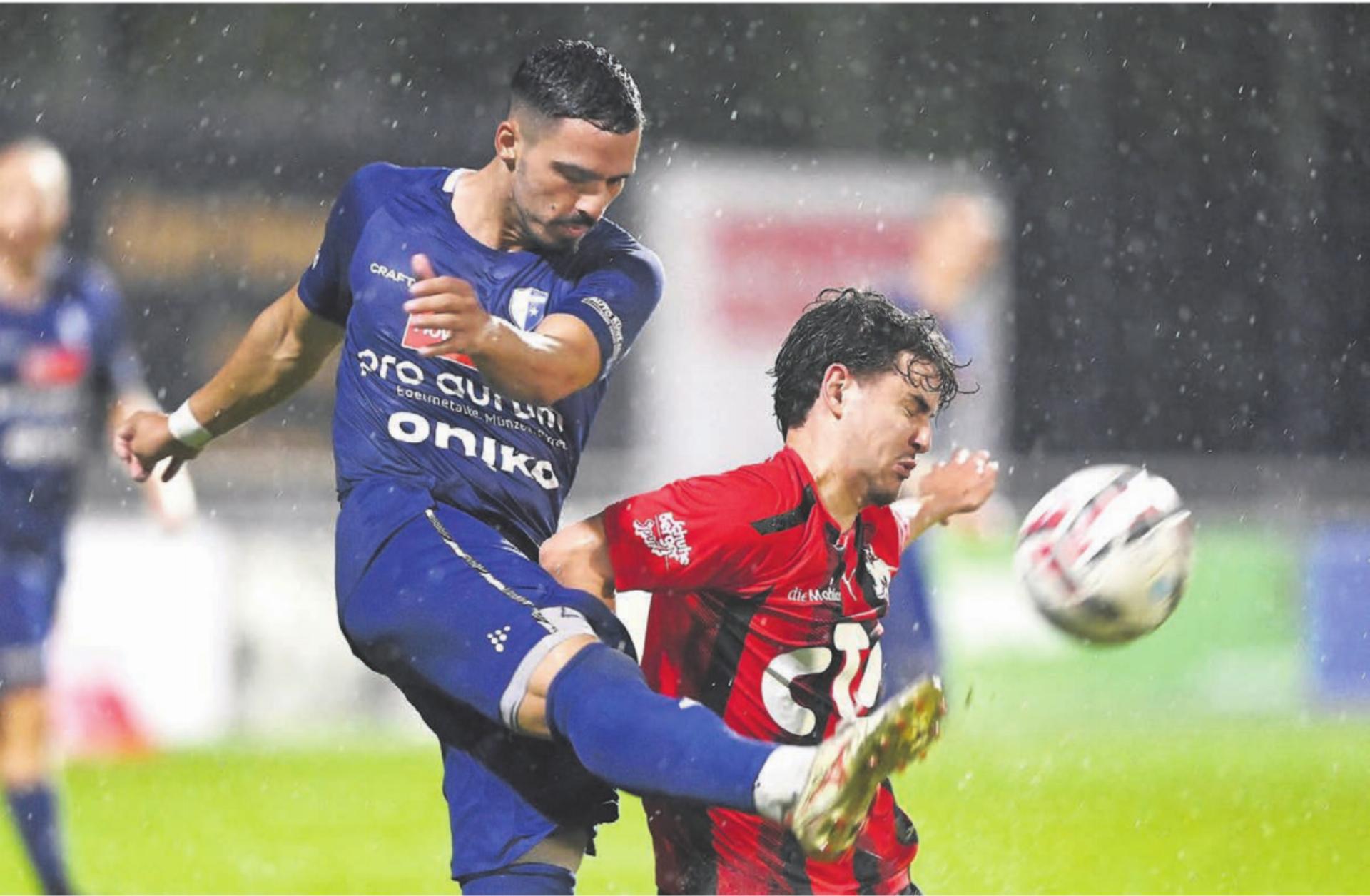 Im Hinspiel siegte Wohlen 2:1. Nun gab es für die Freiämter (links Edison Golaj) eine Pleite in einem Spiel ohne grosse Höhepunkte. 
Bild: awa/Archiv - Das Bild wird blockiert. – Möglicherweise durch einen aktiven Adblocker.