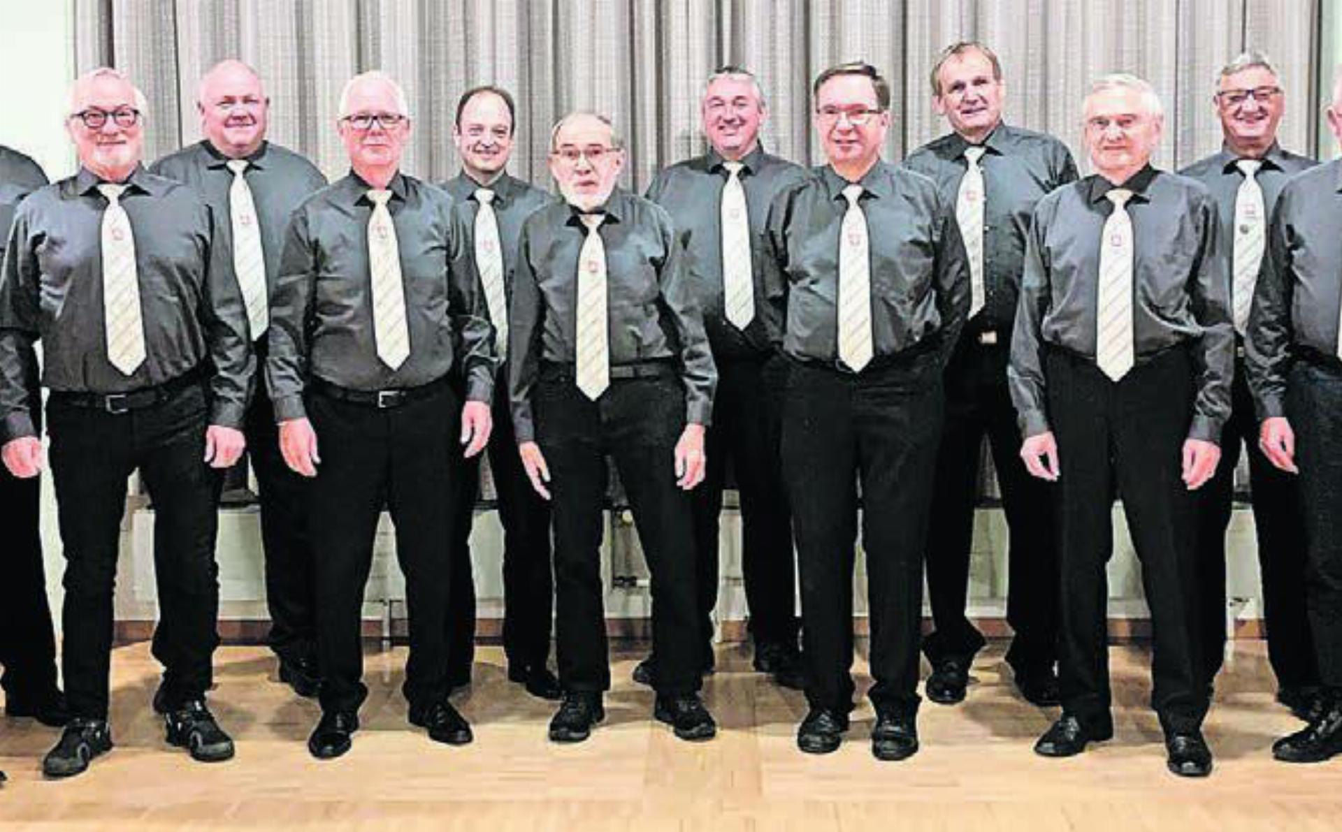 Der Männerchor Aristau bereitet sich auf das traditionelle Jahreskonzert vor. Bild: zg