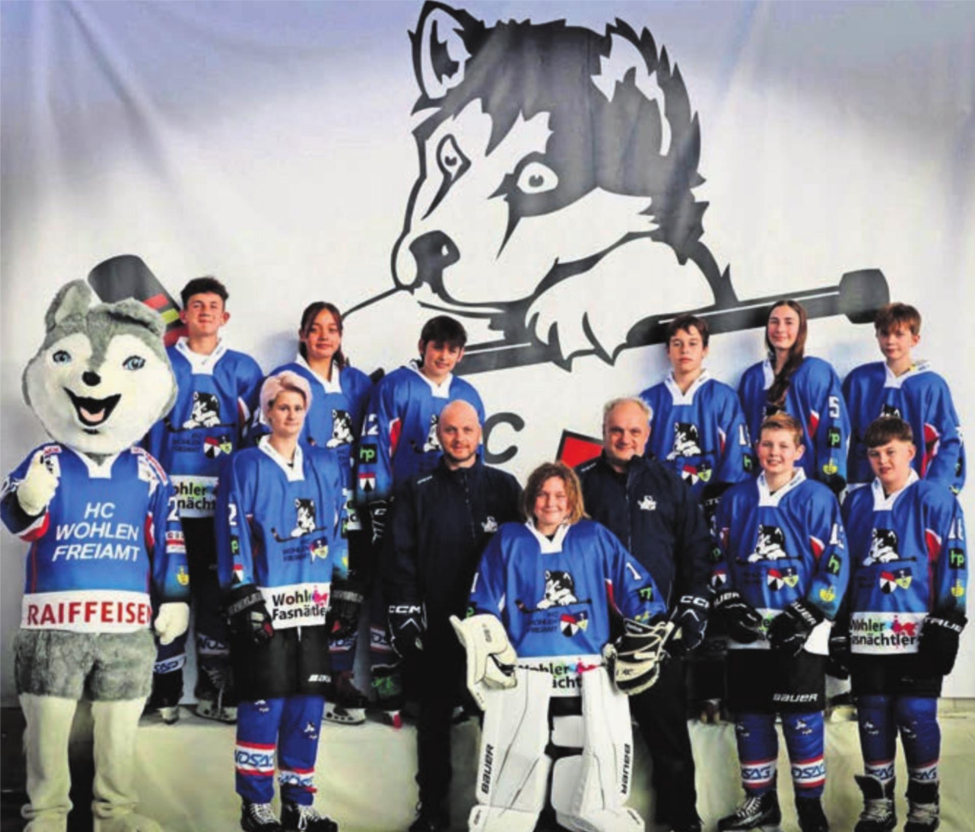 Nach fünf Jahren Pause hat der HC Wohlen Freiamt wieder ein eigenes U15-Juniorenteam. Bild: zg