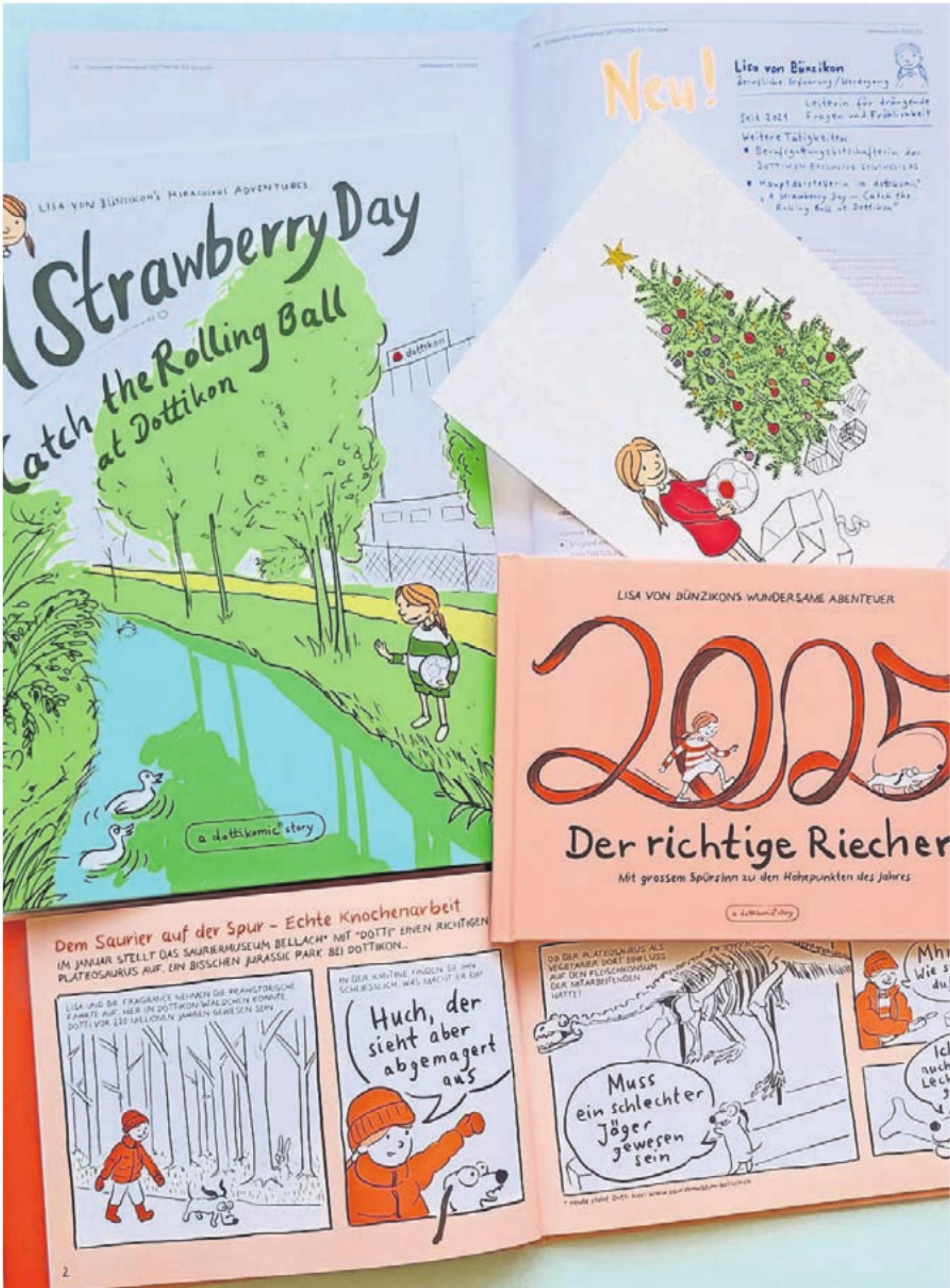 Die Dottikon ES arbeitet bei vielen Drucksachen eng mit einem Comiczeichner zusammen und bietet der Figur Lisa verschiedene Auftrittsmöglichkeiten. Bild: chh - Das Bild wird blockiert. – Möglicherweise durch einen aktiven Adblocker.