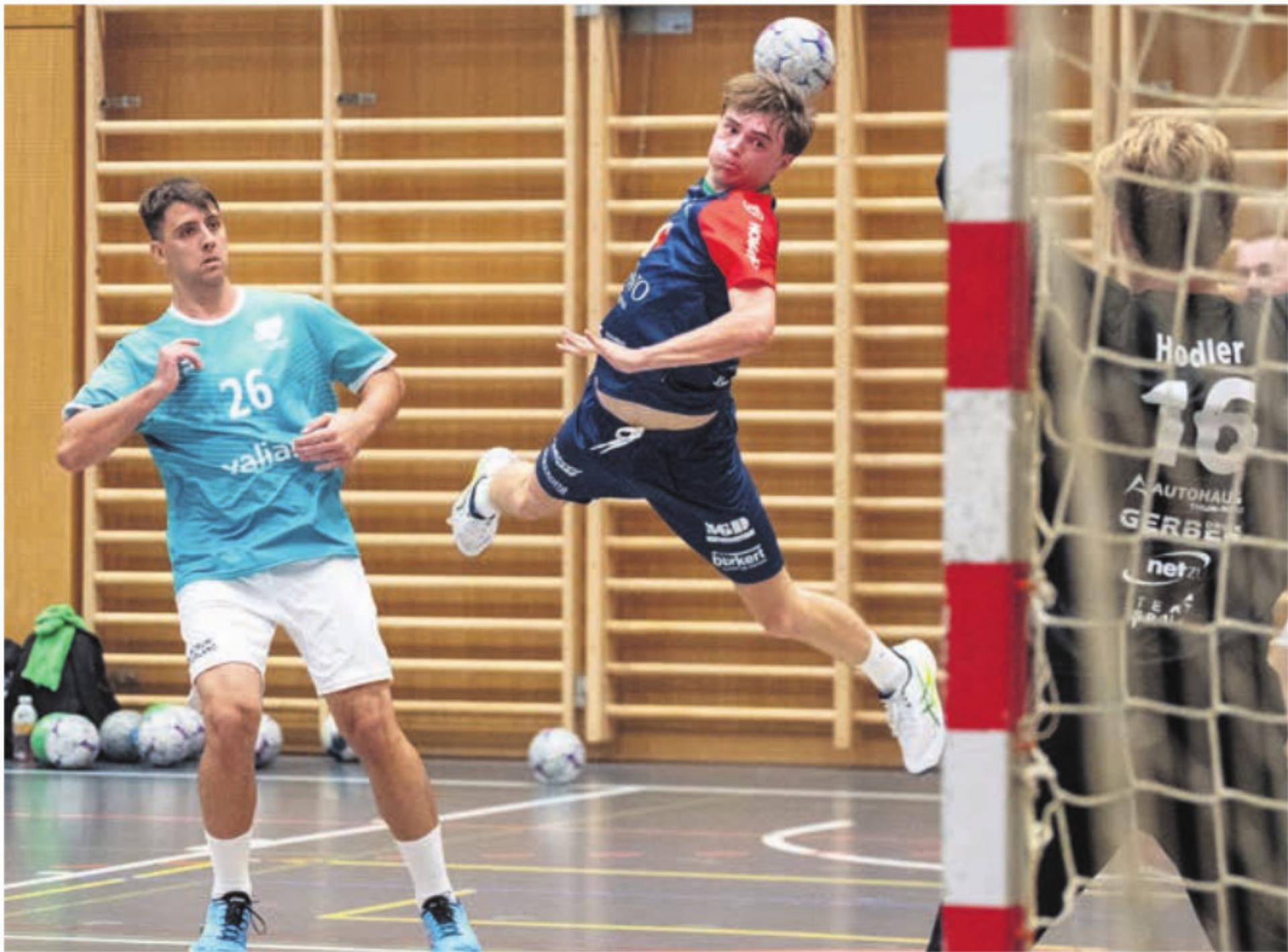 Werden Noah Ihle (Mitte) und die SG Wohlen Mutschellen ihrer Favoritenrolle beim Gastspiel in Solothurn gerecht? Bild: Archiv/sh - Das Bild wird blockiert. – Möglicherweise durch einen aktiven Adblocker.