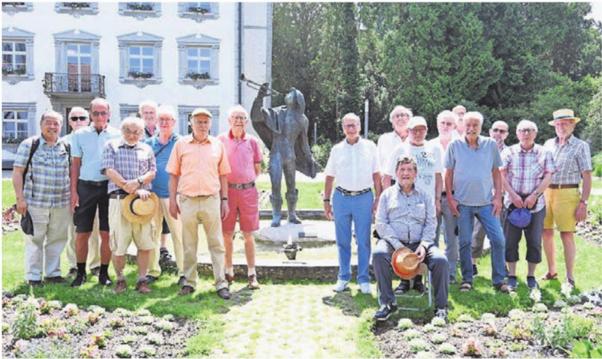 Der Männerchor Widen beim Trompeter von Säckingen. Bild: zg - Das Bild wird blockiert. – Möglicherweise durch einen aktiven Adblocker.