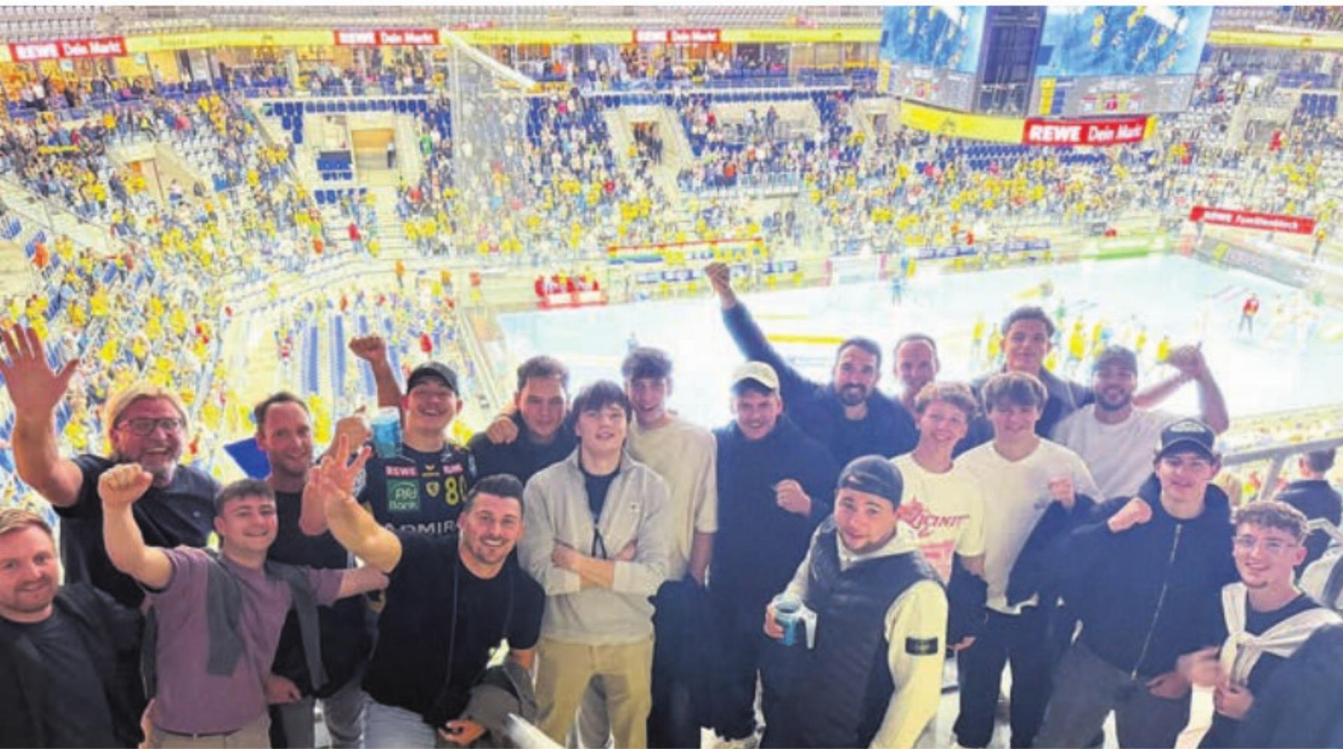 Die SG Wohlen Mutschellen in der SAP-Arena in Mannheim. Bild: zg - Das Bild wird blockiert. – Möglicherweise durch einen aktiven Adblocker.