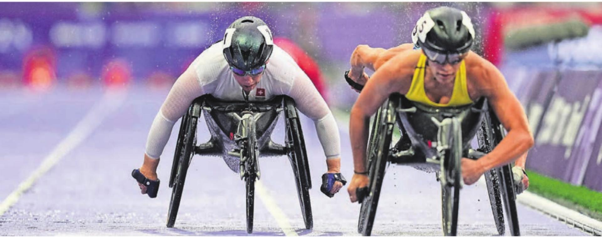 Letztes Jahr schrammte Patricia Eachus-Keller (links) an den Paralympics in Paris in zwei Disziplinen noch knapp an einer Medaille vorbei. Jetzt gab es in New-Delhi ihre erste WM-Medaille. Bild: Freshfocus - Das Bild wird blockiert. – Möglicherweise durch einen aktiven Adblocker.