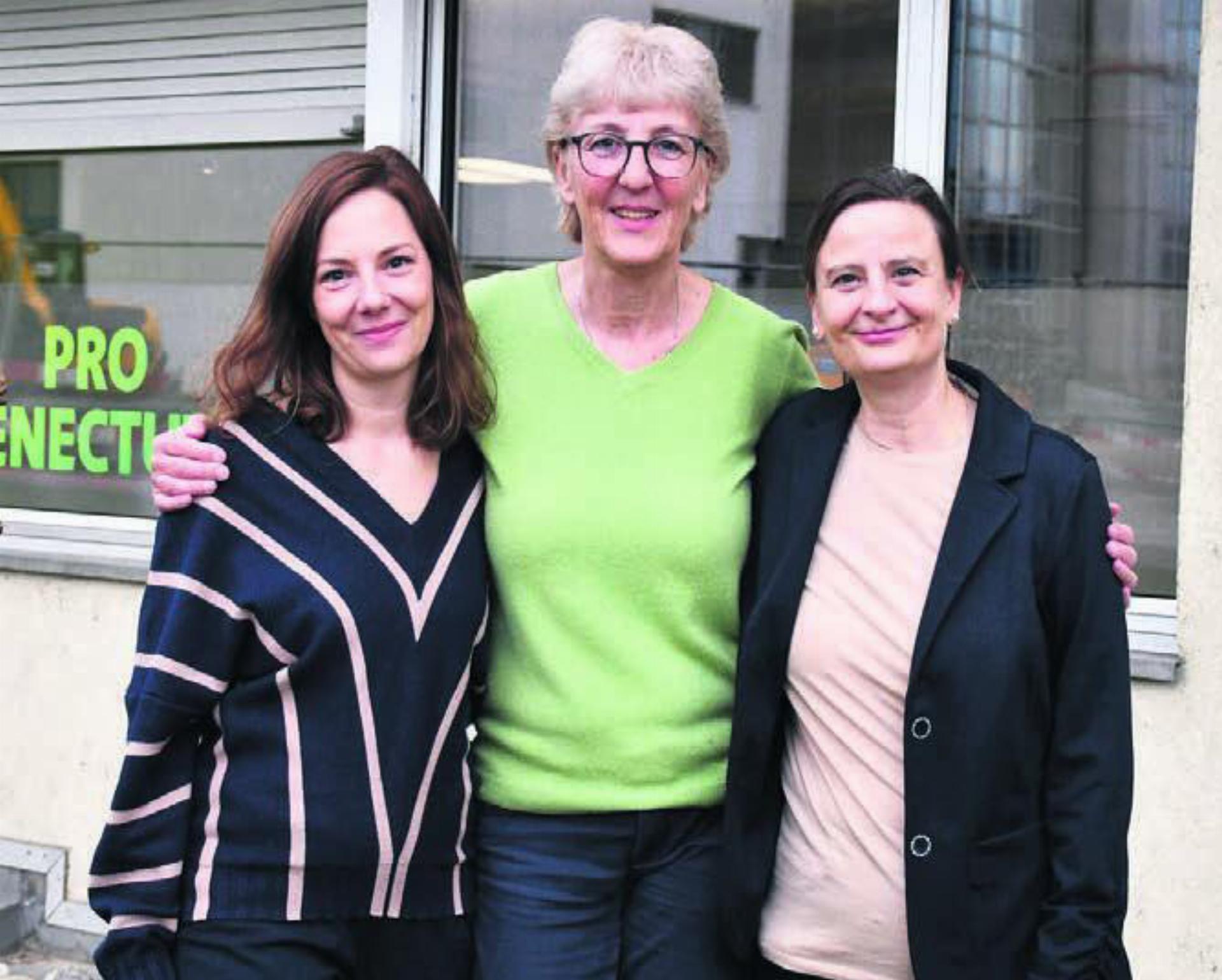 Noch bis Ende März Dreier-Dream-Team (von links): Sachbearbeiterin Rebecca Gmünder; Maja Kuhn, Einsatzleitung Alltags- und Haushalthilfedienst, und Nachfolgerin Mariana Bottani. Bild: mo