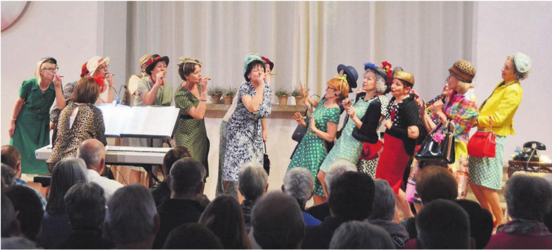 Die «Merry Sisters» aus Zufikon sorgten für beste musikalische Unterhaltung. Bilder: Annemarie Keusch - Das Bild wird blockiert. – Möglicherweise durch einen aktiven Adblocker.