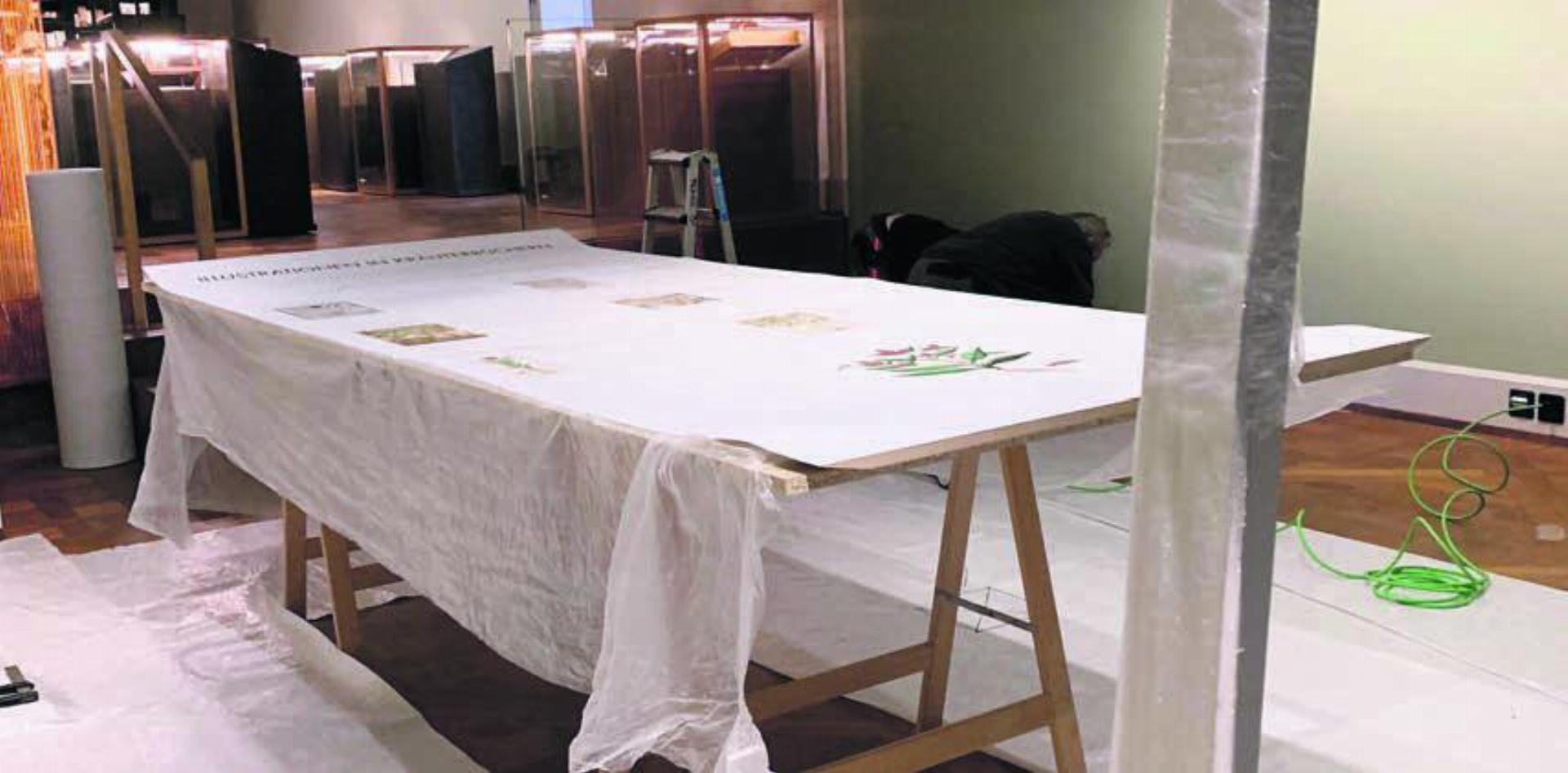 Die Vorbereitungen laufen auf Hochtouren. Am Samstag erfolgt die Eröffnung der neuen Wechselausstellung. Bild: zg