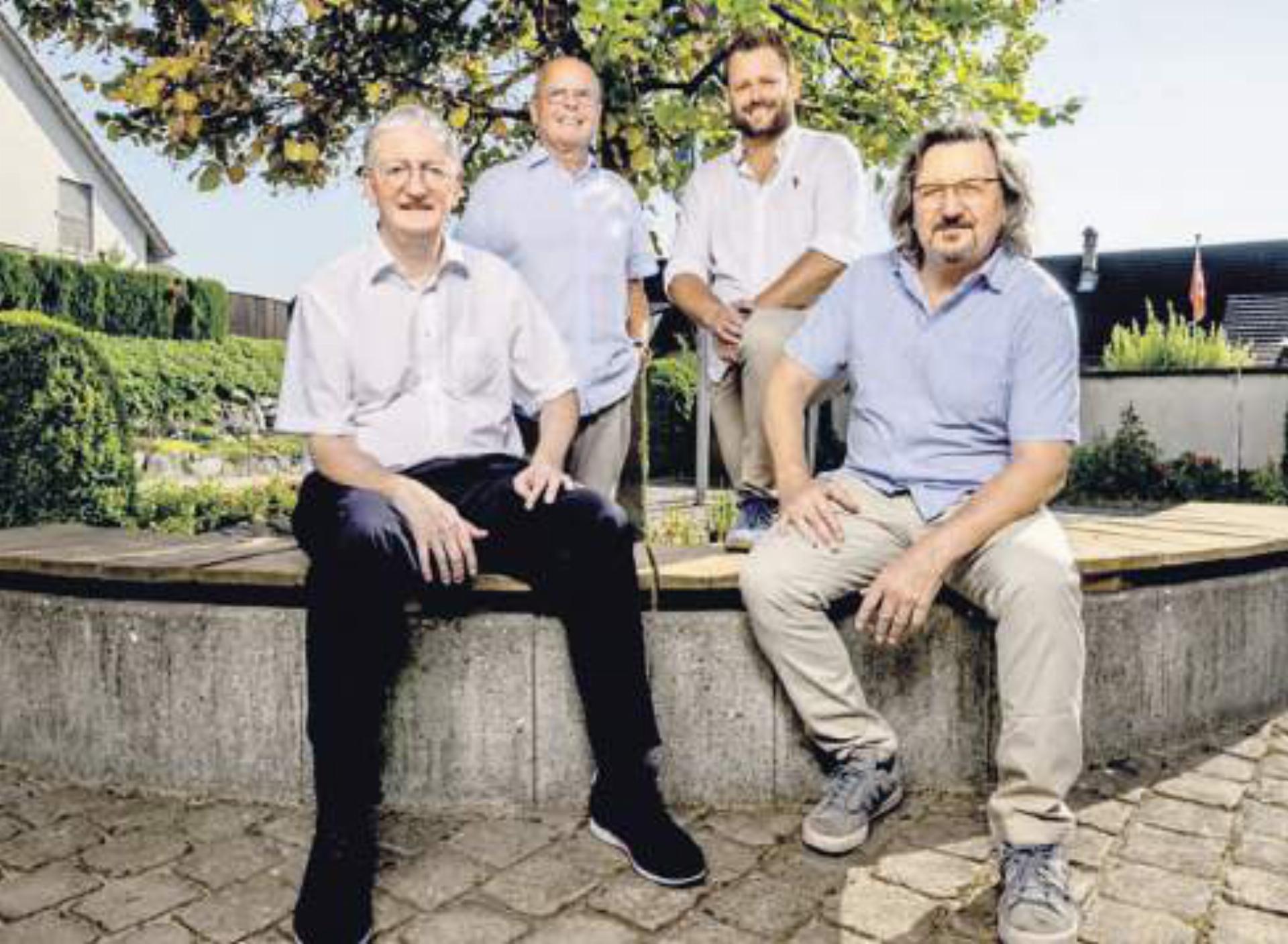 Die vier Bisherigen treten geeint auf, von links: Peter Hochuli, Siegfried Braun, Samuel Felber und Dominique Tschudin. Bilder: zg - Das Bild wird blockiert. – Möglicherweise durch einen aktiven Adblocker.
