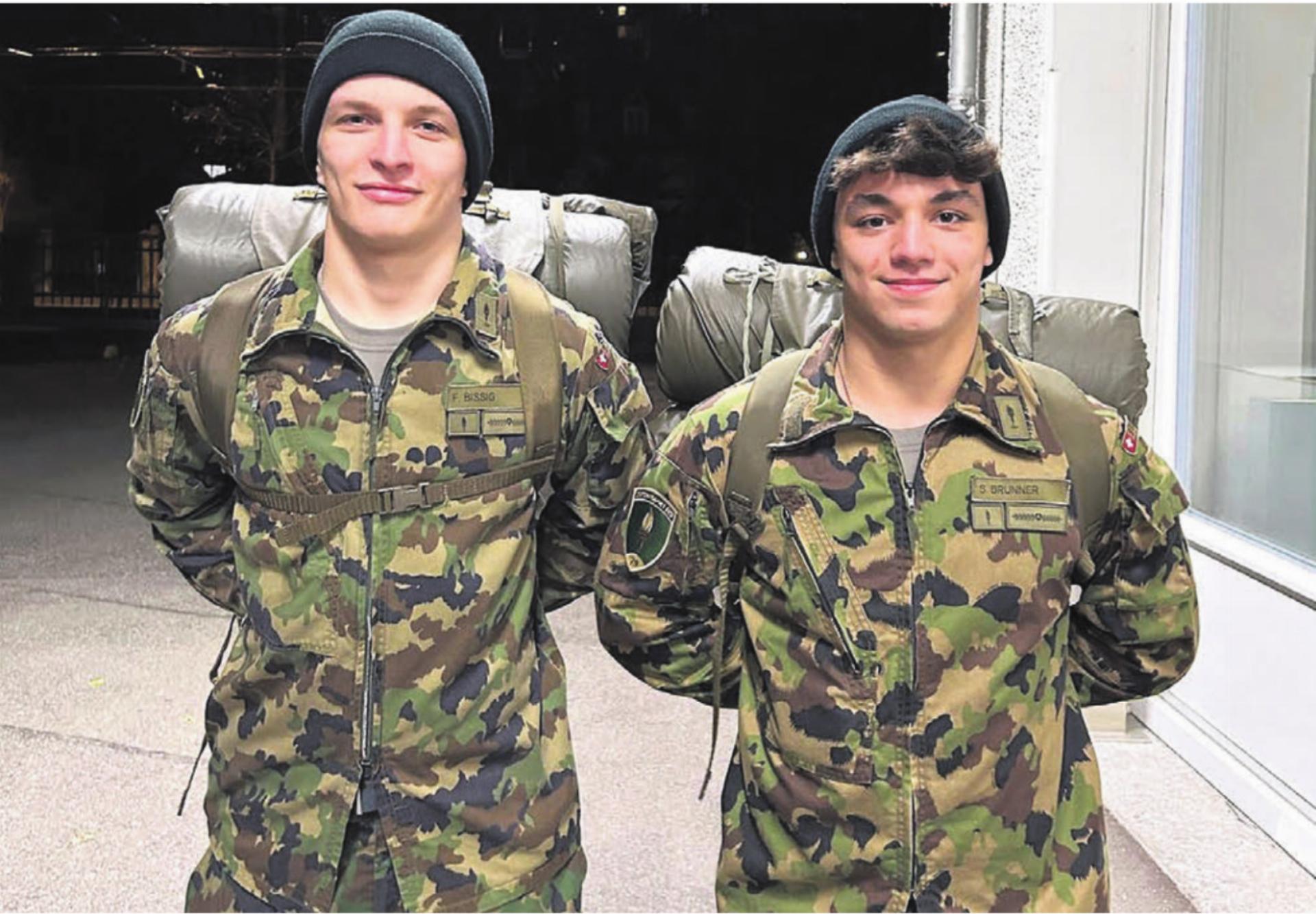 Saya Brunner (rechts) teilt in der Spitzensport-Rekrutenschule das Zimmer mit dem Willisauer Florian Bissig. Beide stehen am Samstag auf der Matte. «Speziell, dass wir vor diesem Duell im selben Zimmer schlafen», sagt Brunner. Bilder: zg/Archiv - Das Bild wird blockiert. – Möglicherweise durch einen aktiven Adblocker.