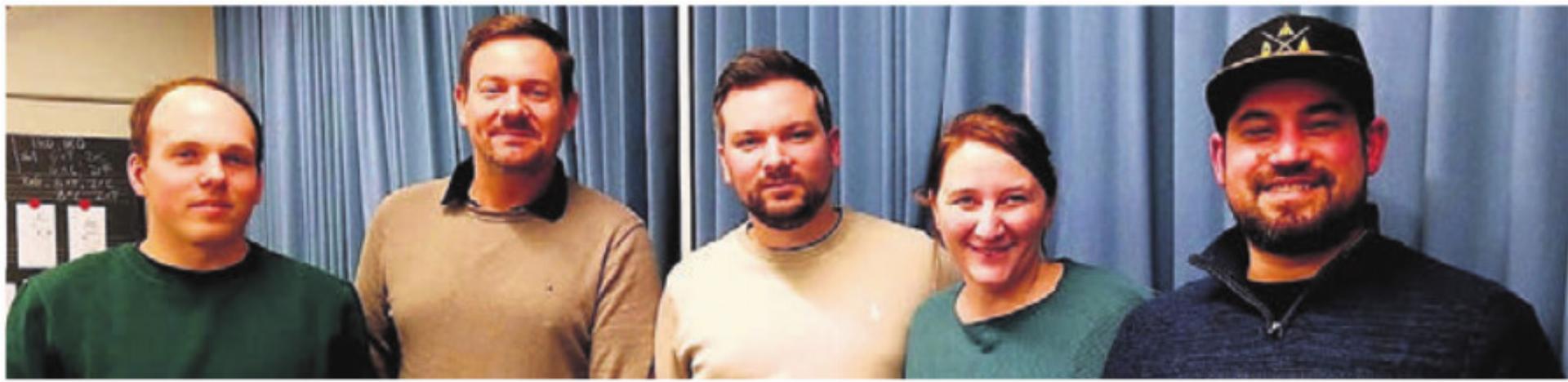 Der neue Vorstand, von links: Damian Furrer, Benjamin Schaffner, Präsident Claas Vetter, Daniela Farrér und Philipp Roth. Bild: zg - Das Bild wird blockiert. – Möglicherweise durch einen aktiven Adblocker.