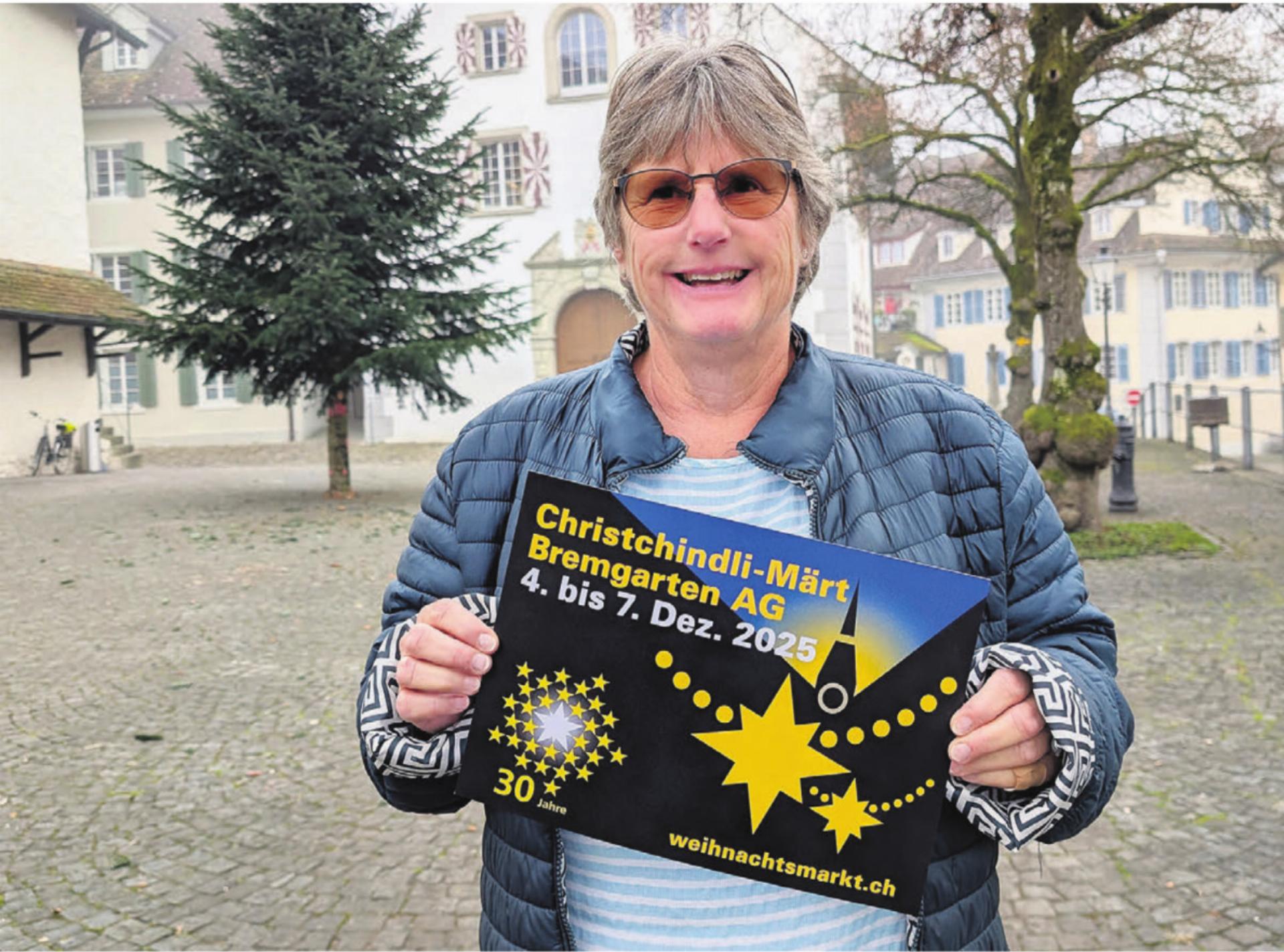 Christchindli-Märt-Präsidentin Sabina Glarner freut sich auf die Jubiläumsausgabe ihres Marktes. 
Bild: Marco Huwyler - Das Bild wird blockiert. – Möglicherweise durch einen aktiven Adblocker.