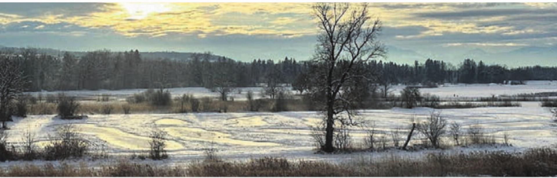 Die Reusslandschaft präsentiert sich zu allen Jahreszeiten in ihrer Schönheit. Bild: zg - Das Bild wird blockiert. – Möglicherweise durch einen aktiven Adblocker.