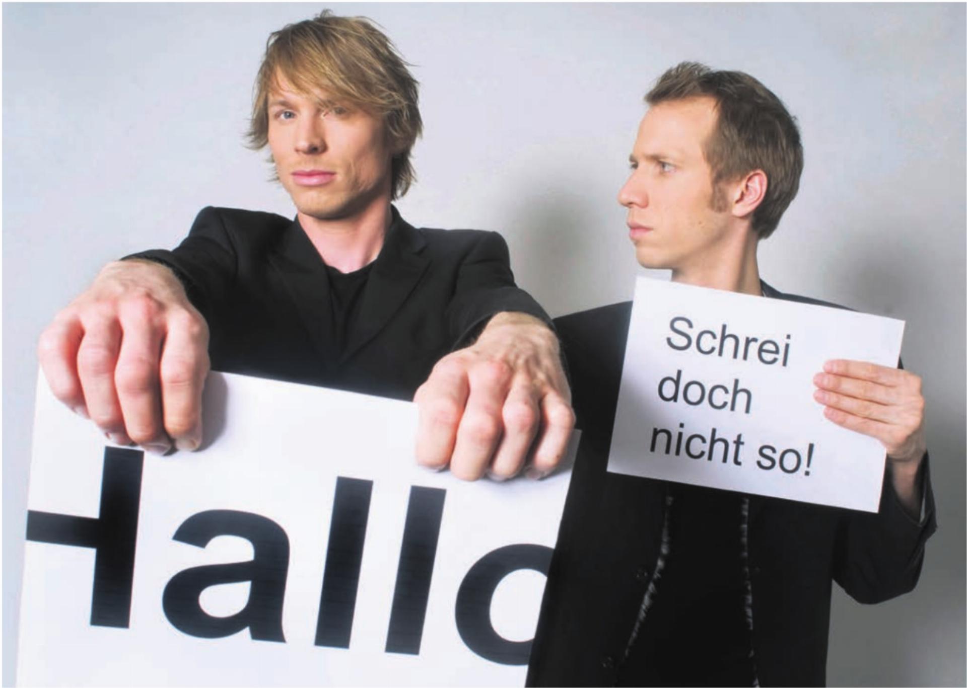 Das Duo «Ohne Rolf» wird das Publikum an der Veranstaltung «ibw persönlich» begeistern. Bild: pd - Das Bild wird blockiert. – Möglicherweise durch einen aktiven Adblocker.