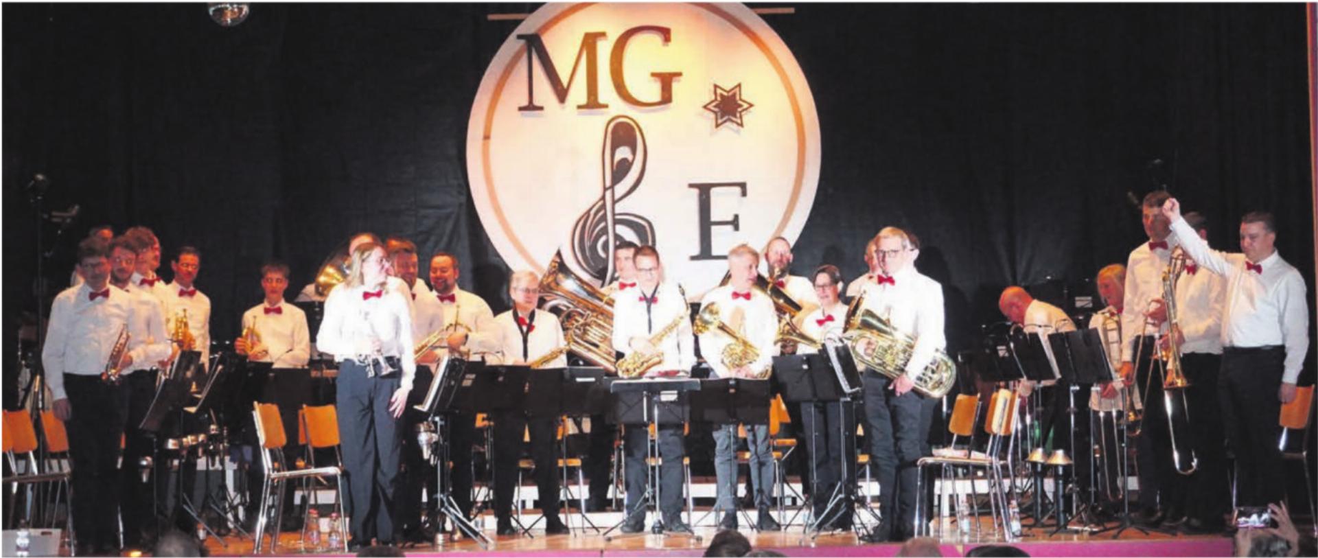 Die Musikgesellschaft Eggenwil läutete mit einem grandiosen Konzert ihr Hundert-Jahr-Jubiläum ein. Bilder: Hans Rechsteiner - Das Bild wird blockiert. – Möglicherweise durch einen aktiven Adblocker.