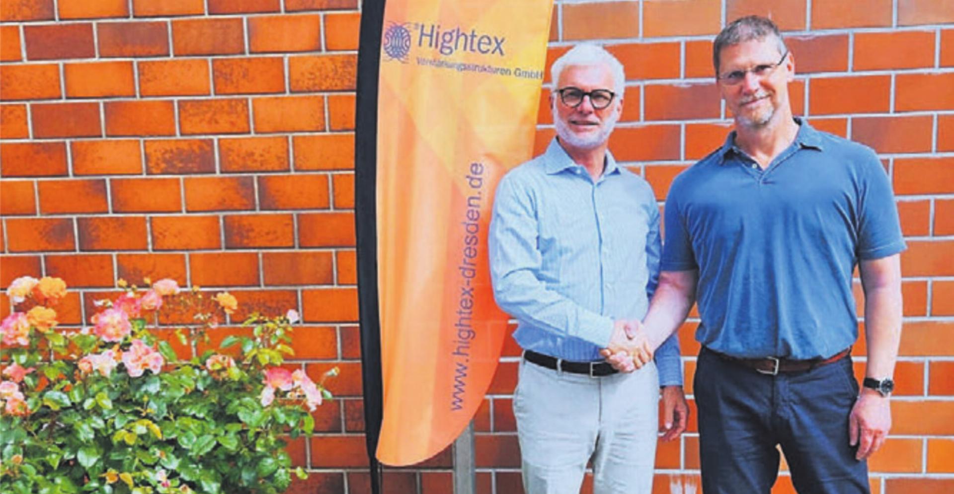 Connova Group schliesst sich mit Hightex zusammen: Maurice Perret (links) und Dirk Feltin. Bild: zg