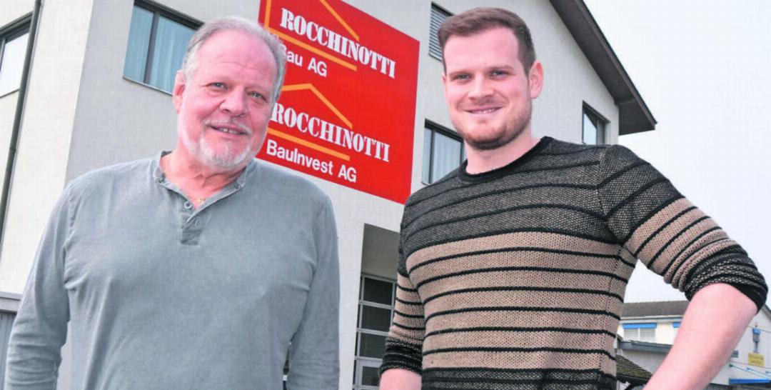 Renato Rocchinotti (links) hat volles Vertrauen in seinen Sohn Giampiero und ist von dessen Qualitäten als Geschäftsführer überzeugt. Bild: Roger Wetli Renato Rocchinotti (links) hat volles Vertrauen in seinen Sohn Giampiero und ist von dessen Qualitäten als Geschäftsführer überzeugt. Bild: Roger Wetli