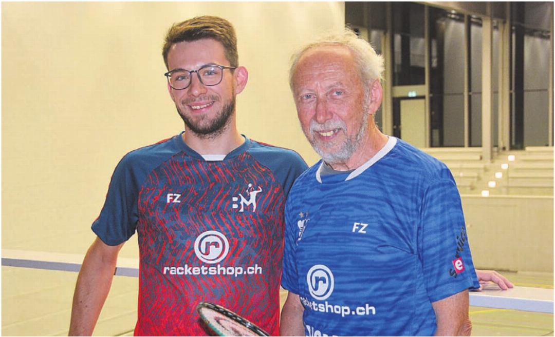 Sie prägten und prägen Badminton Mutschellen als langjährige Mitglieder und Präsidenten mit: Dario Kaufmann (links) und Fredi Heymann. Bilder: Roger Wetli / zg Sie prägten und prägen Badminton Mutschellen als langjährige Mitglieder und Präsidenten mit: Dario Kaufmann (links) und Fredi Heymann. Bilder: Roger Wetli / zg