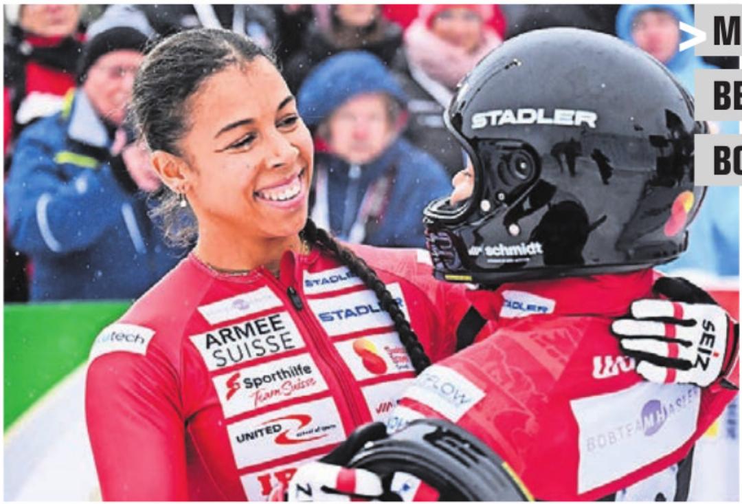 MELANIE HASLER (27)
BERIKON
BOB
Melanie Hasler ist und bleibt Weltspitze. Im Monobob-Weltcup fährt sie in Winterberg auf den 2. Rang. Im Mono- und Zweierbob ist die Vorzeige-Athletin fast in jedem Rennen unter den Top 6. Der absolute Höhepunkt für die Berikerin: An der Europameisterschaft in Lillehammer fährt sie zur Silbermedaille. Auch der Start in die Olympia-Saison 2025/26 ist ihr zuletzt gut gelungen. MELANIE HASLER (27)
BERIKON
BOB
Melanie Hasler ist und bleibt Weltspitze. Im Monobob-Weltcup fährt sie in Winterberg auf den 2. Rang. Im Mono- und Zweierbob ist die Vorzeige-Athletin fast in jedem Rennen unter den Top 6. Der absolute Höhepunkt für die Berikerin: An der Europameisterschaft in Lillehammer fährt sie zur Silbermedaille. Auch der Start in die Olympia-Saison 2025/26 ist ihr zuletzt gut gelungen.
