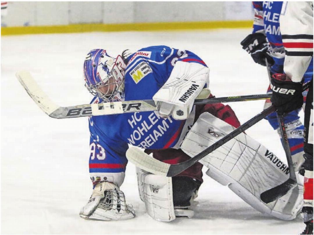 Maurits de Jongh ist zur Stelle. Der Goalie der Wohler hielt, was er konnte. Die Niederlage konnte er trotzdem nicht verhindern. Maurits de Jongh ist zur Stelle. Der Goalie der Wohler hielt, was er konnte. Die Niederlage konnte er trotzdem nicht verhindern.