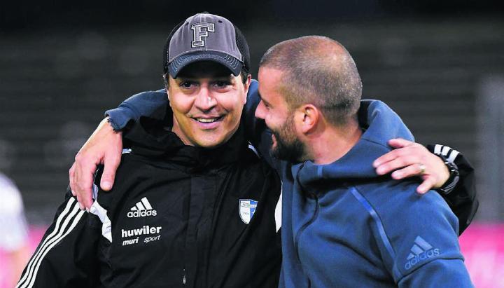 Der damalige FCW-Trainer Francesco Gabriele erinnert sich noch heute gerne an den historischen Tag im Brügglifeld. Bilder: Alexander Wagner