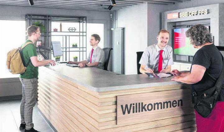 Umfassend umgebaut und modernisiert: das neue Reisezentrum der SBB. Bild: pd