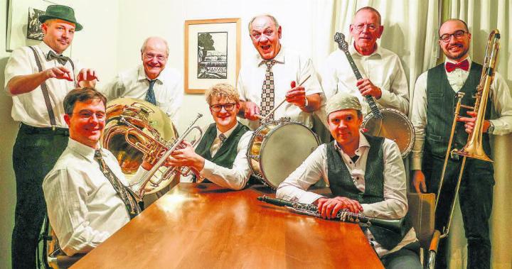 Mit grossartiger Besetzung und grosse Instrumente: Alexander’s Ragtime Band. Bilder: pd
