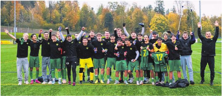 Die Junioren des FC Mutschellen konnten immer wieder jubeln. Bild: zg