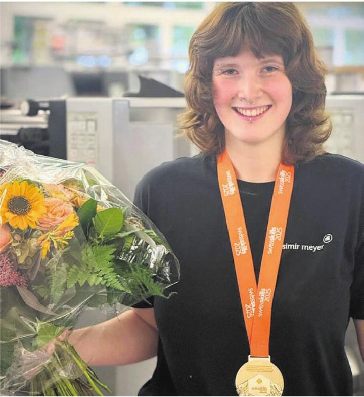 Sie geht nun wahrscheinlich an die Weltmeisterschaft: Natalie Portmann von der Kasimir Meyer AG in Wohlen. Bilder: spr/zg