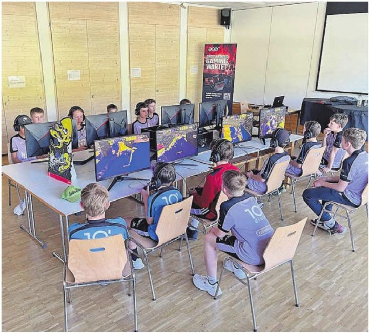 Ob beim digitalen Wettkampf vor dem Bildschirm … Bilder: zg