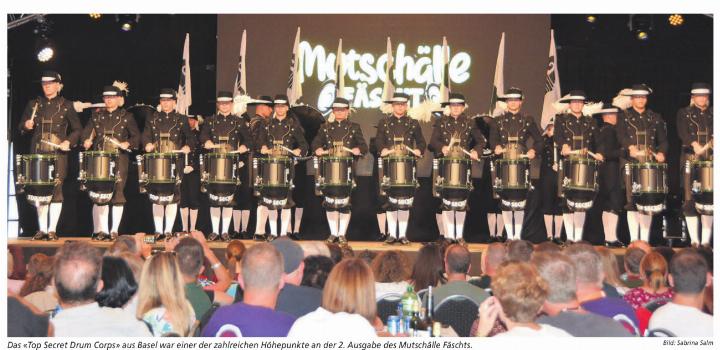 Das «Top Secret Drum Corps» aus Basel war einer der zahlreichen Höhepunkte an der 2. Ausgabe des Mutschälle Fäschts. Bild: Sabrina Salm