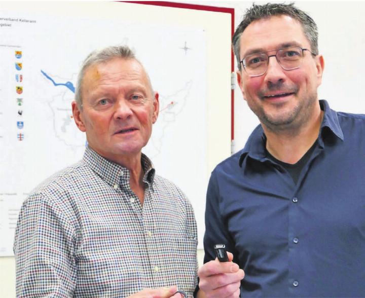 Stefan Strebel (rechts) übernahm mit dem Jahreswechsel die Geschicke als Präsident von Anton Burkart. Bild: Archiv/rig