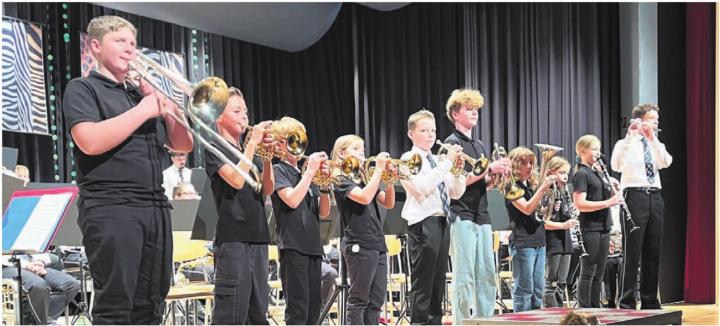 Das junge Bläserensemble «Sound Rebels» der Musikschule Kelleramt. Bilder: Walter Minder Das junge Bläserensemble «Sound Rebels» der Musikschule Kelleramt. Bilder: Walter Minder