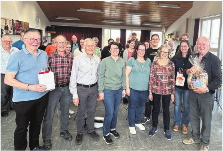 Die vielen Jubilarinnen und Jubilare der Musikgesellschaft Boswil. Bild: zg