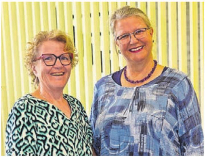 Cécile Hanhart (links) und Maria Trost organisierten den Anlass mit. Bild: zg