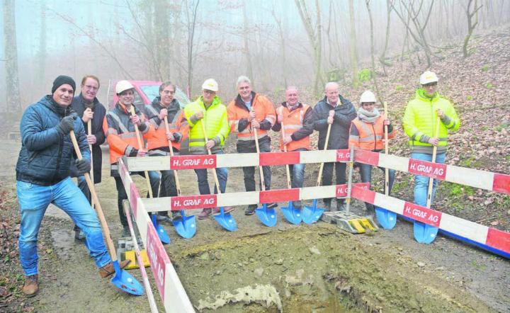 Im Februar 2023 erfolgte in Eggenwil der Spatenstich für Wasseranschluss an den Regionalen Wasserverband Mutschellen. Die Wasserversorgung ist seit Ende dieser Bauten besser gesichert. Allerdings haben diese jetzt auch Auswirkungen auf die verursachten Kosten der Wasserversorgung. Bild: Archiv/rwi