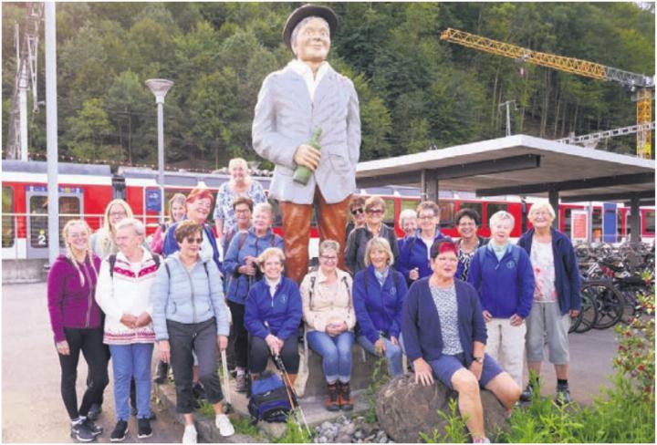 Der Schacherseppli war allgegenwärtig auf der Vereinsreise. Bild: zg
