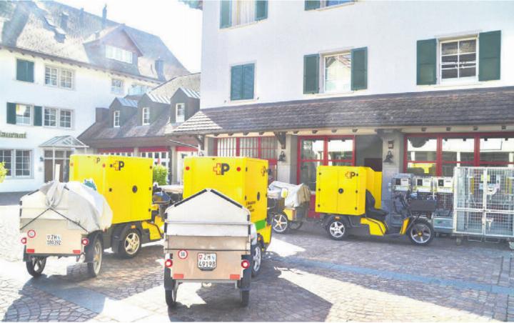 Noch ist die Poststelle Oberlunkhofen unterhalb der Gemeindeverwaltung zu Hause. Noch ist die Poststelle Oberlunkhofen unterhalb der Gemeindeverwaltung zu Hause.