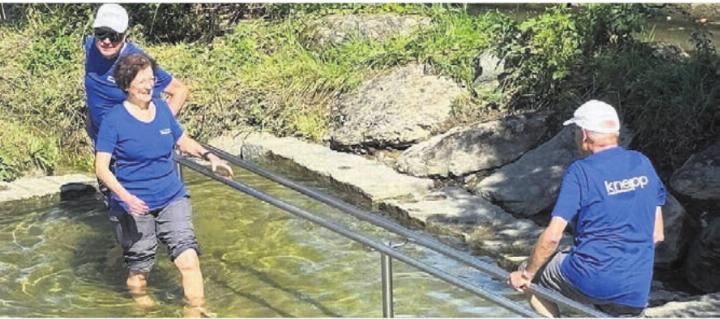 Die Kneipp-Anlage steht allen Nutzerinnen und Nutzern offen. Bild: zg