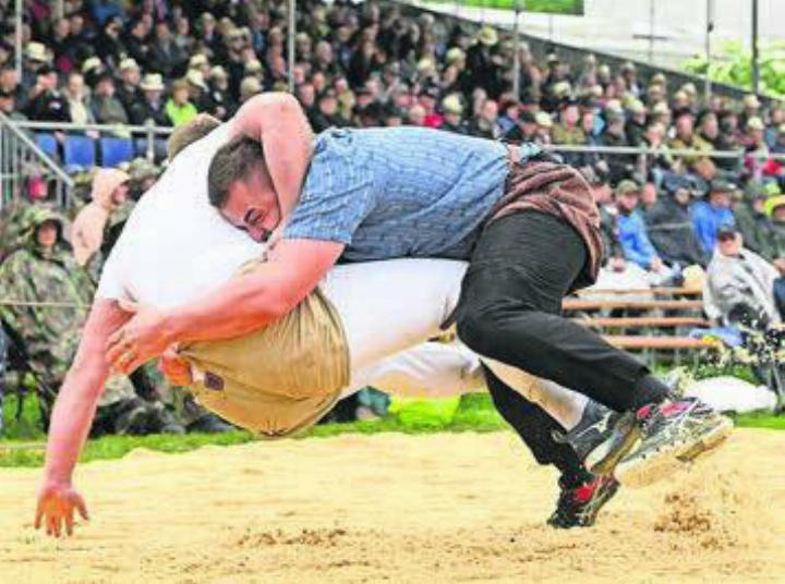 Andreas Döbeli zeigte gute Momente, gewann drei Gänge – zu wenig für einen Kranz. Bild: awa