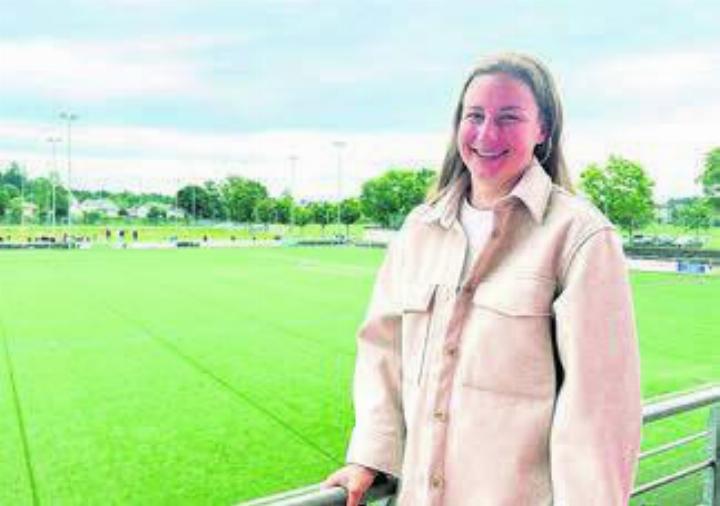 Julia Stierli im Stadion Brühl. Bild: spr