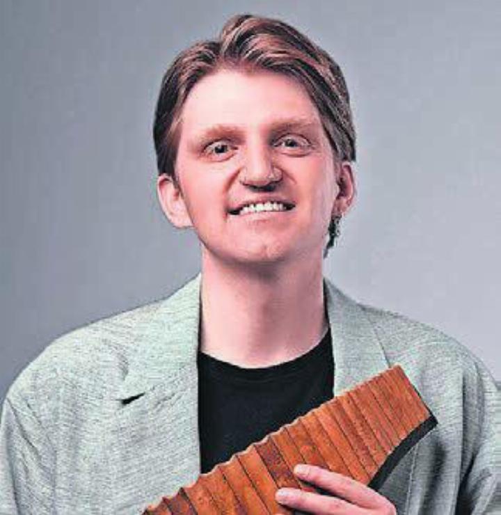 Panflötist Jonas Gross. Bild: zg