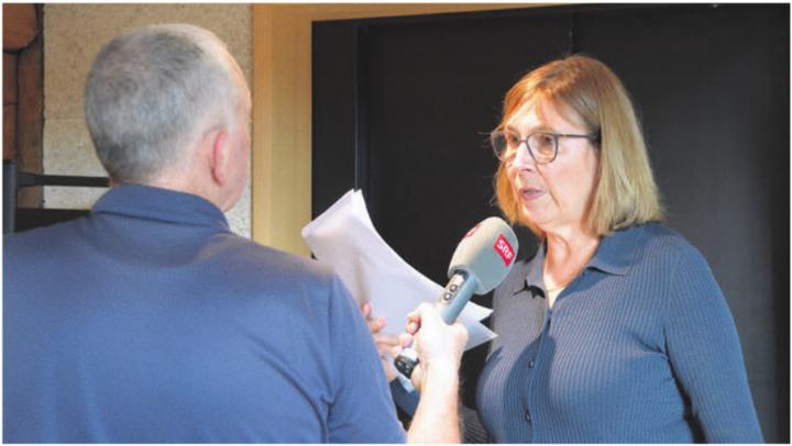 Irene Näf, Co-Präsidentin des Stiftungsrates, gibt Auskunft. Die künftige Zusammenarbeit mit Murikultur ist eine der grossen Neuerungen. Bild: ake