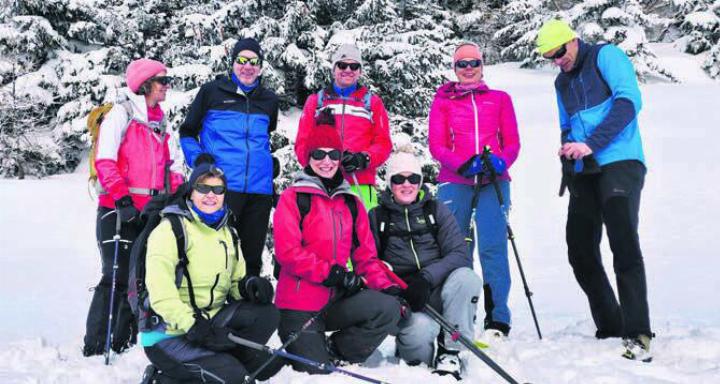 Die Bremgarter genossen ein Wochenende im Schnee. Bild: zg