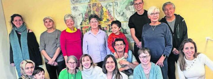 Ein letztes Zusammenkommen: Deutsch-Treff-Gruppe in Oberlunkhofen. Bild: zg