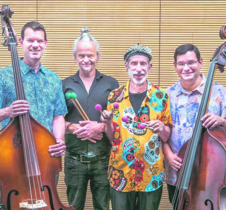 Das «Joey’s Double Bass Quartet» überzeugt mit Melodien und Soli. Bild: zg