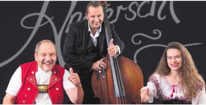 Das Trio Anderscht tritt in der Aula Falter auf. Bild: zg