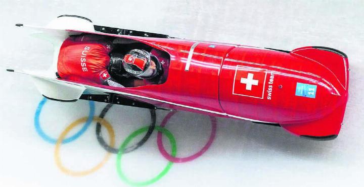 Bobpilotin Melanie Hasler an den Olympischen Spielen in Peking 2022. An Olympia 2026 werden die Rennen im Eiskanal in einem anderen Land stattfinden. Bild: Freshfocus